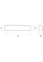 Kunststoffsattel Vorgekerbt E-Bass, 4-saitig E-Bass 4-string