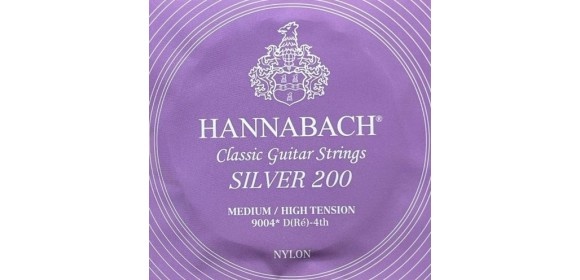 Klassikgitarre-Saiten Serie 900 Medium/High Tension Silver 200 D4w