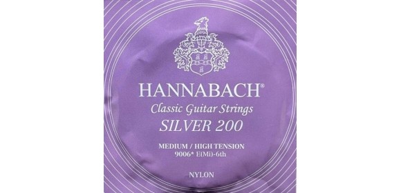 Klassikgitarre-Saiten Serie 900 Medium/High Tension Silver 200 E6w
