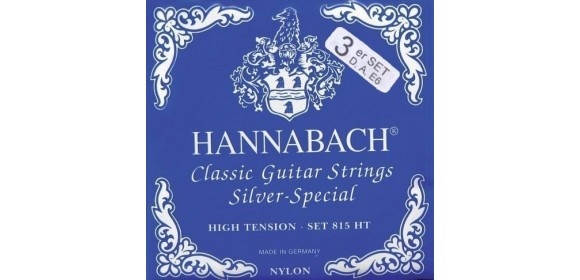 Klassikgitarre-Saiten Serie 815 High Tension Silver Special 3er Bass