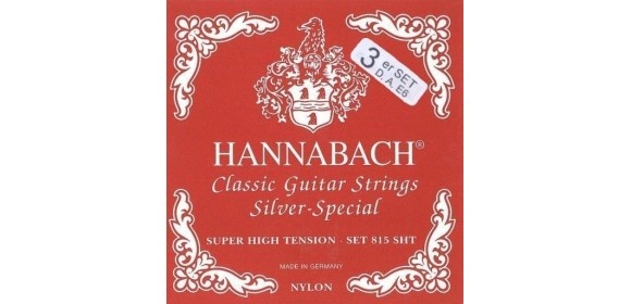 Klassikgitarre-Saiten Serie 815 Super High Tension Silver Special 3er Bass super high