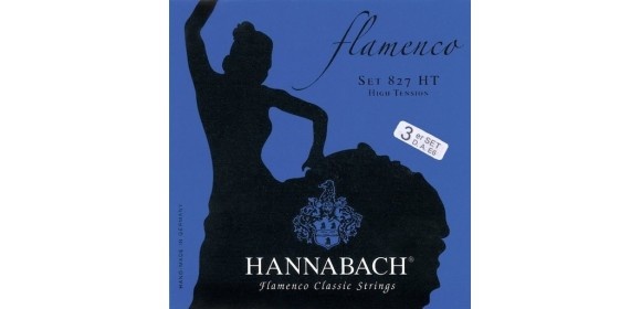 Klassikgitarre-Saiten Serie 827 High Tension Flamenco 3er Bass-Satz