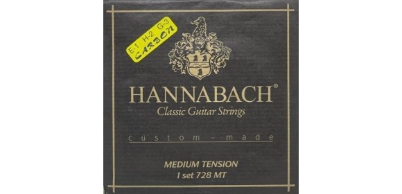 Klassikgitarre-Saiten Serie 728 Custom Made Carbon Satz mit G3 Carbon