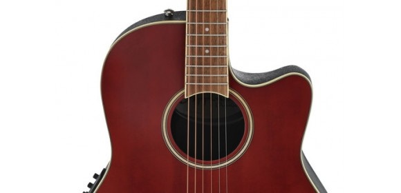 E-Akustikgitarre Traditional AB24 Mid Cutaway Ruby Red Satin