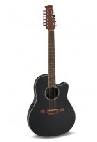 E-Akustikgitarre Traditional AB2412 Mid Cutaway 12-string Black Satin