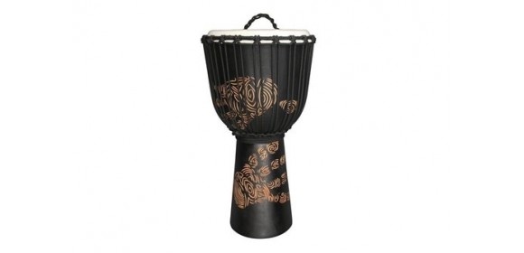 Djembe Street Series Carved Hand Print 8"