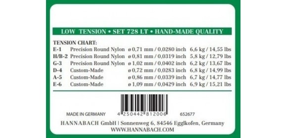 Klassikgitarre-Saiten Serie 728 Low Tension Custom Made 3er Diskant low