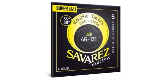 E-Bass Saiten Hexagonal Explosion 5-str. Light Super Long Scale