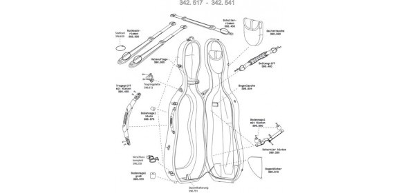 Celloetui Idea Original Carbon 2.9 Bogenlasche (Farbangabe)