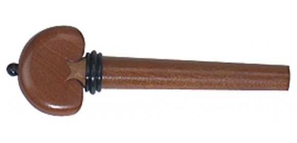 Violinwirbel Modell Hill. Herzform. Ebenholzreifchen Buchsbaum Mittel