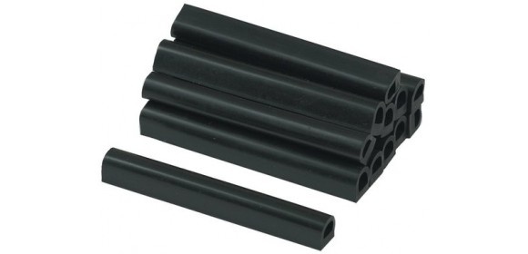 Kapodaster Ersatzteile Gummi-Saitenauflage schwarz VE12