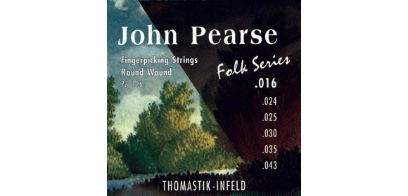 Klassikgitarre-Saiten John Pearse Folk Series Light E1 .016fw