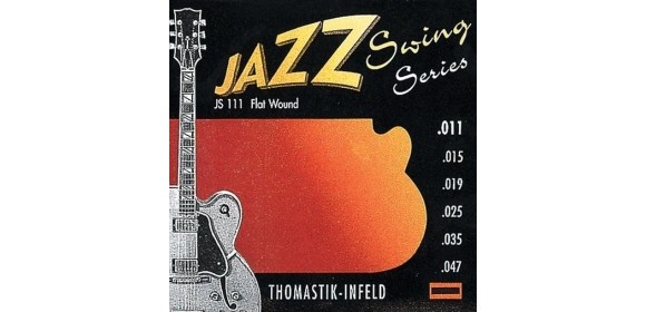 E-Gitarre-Saiten Jazz Swing Series Nickel Flat Wound Satz 011 flatwound