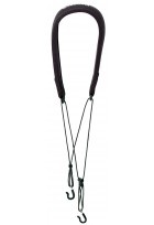 Klarinettengurt Classic 2-Hook Schwarz, Länge 41,9 - 55,8cm
