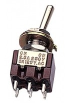 Schalter Mini-Kippschalter Nickel