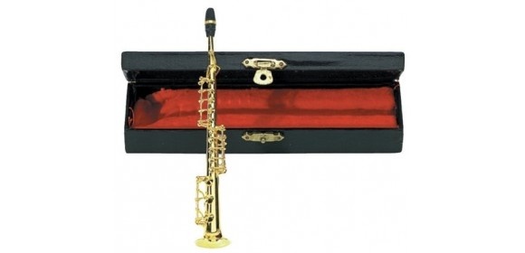 Miniaturinstrument Sopran-Saxophone