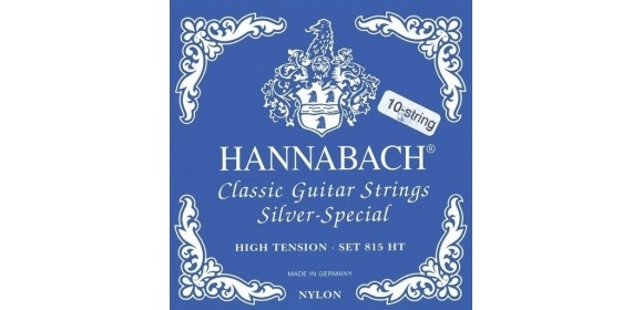 Klassikgitarre-Saiten Serie 815 für 8/10 saitige Gitarren / High Tension Silver Special Satz 10-saitig high