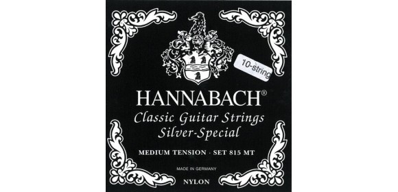Klassikgitarre-Saiten Serie 815 für 8/10 saitige Gitarren / Medium Tension Silver Special H/B9