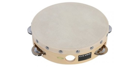 Tambourin Traditionell mit Schellen 8"