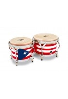 Bongo Matador Wood Puerto Rican Flag