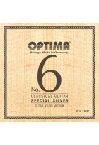 Klassikgitarre-Saiten No. 6 Special Silver Satz Nylon medium