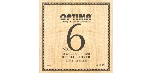 Klassikgitarre-Saiten No. 6 Special Silver Satz Nylon medium
