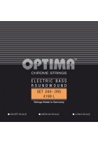 E-Bass Saiten Chrome Strings Round Wound Long Scale Satz 4-string light