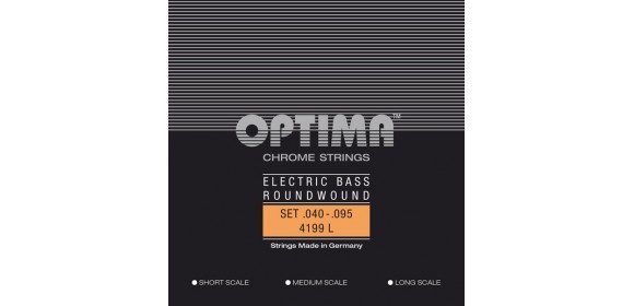 E-Bass Saiten Chrome Strings. Round Wound Short Scale Satz 4199S