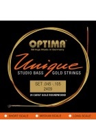 E-Bass Saiten Unique Studio Gold Strings 4-str. medium sc.