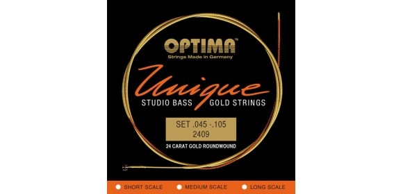 E-Bass Saiten Unique Studio Gold Strings 4-str. medium sc.