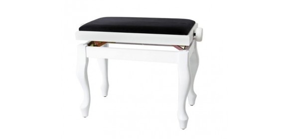Pianobank Deluxe Classic Weiß matt