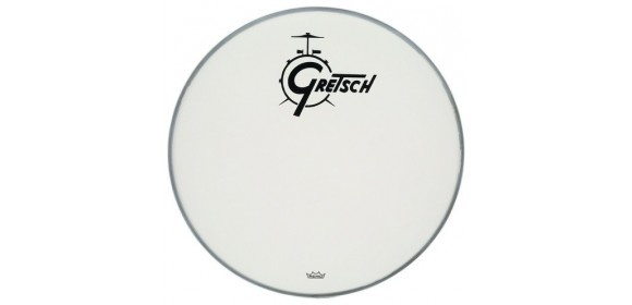 Bassdrum Fell Ambassador weiß aufgeraut 18''