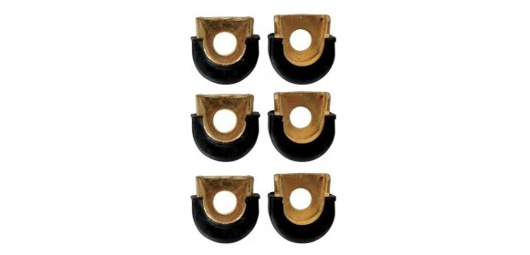 Shell Protectors Conga 5/16" Loch, Chrom [6 Stck.]