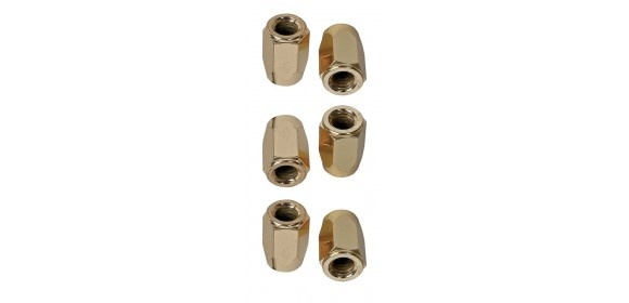 Spannhaken & Stimmschraubenzubehör Stimmutter Super Nuts 3/8" Gold
