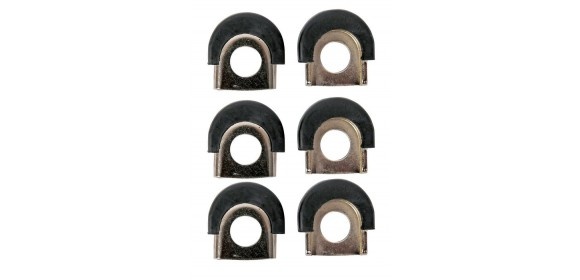 Shell Protectors Conga 3/8" Loch, Chrom [6 Stck.]