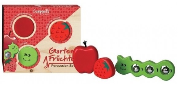 Percussion Set Gartenfreunde 3-teilig Gartenfrüchte 3-teilig