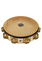 Tambourin Pro 10in Double Row With Head 10" Messing
