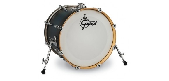 Bass Drum Renown Maple Satin Antique Blue Burst