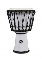 Djembe World 7-inch Rope Tuned Circle Weiß