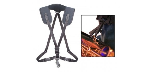 Saxophongurt Super Harness Schwarz Junior, Länge 31,8 - 40,6cm