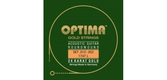 Akustik-Gitarren Saiten Gold Strings E1 .012