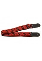 Gitarrengurt Signature Nylon Ruby Red/Black