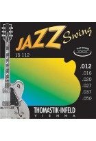 E-Gitarre-Saiten Jazz Swing Series Nickel Flat Wound Satz 012 flatwound