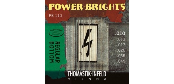 E-Gitarre-Saiten Power Brights Series Satz 010