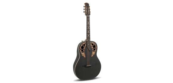 E-Akustikgitarre ADAMAS U581T-SPM Mid-Depth Non-Cutaway Black Satin Copper Metal Flake