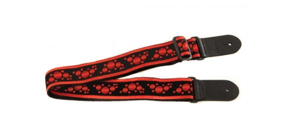 Gitarrengurt Signature Nylon Ruby Red/Black