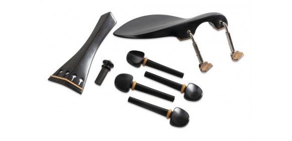 Violingarnitur Ebenholz Kinnhaltermodell Guarneri