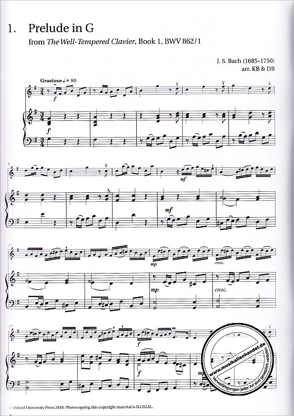 Notenbild für 978-0-19-351901-5 - Bach for Violin