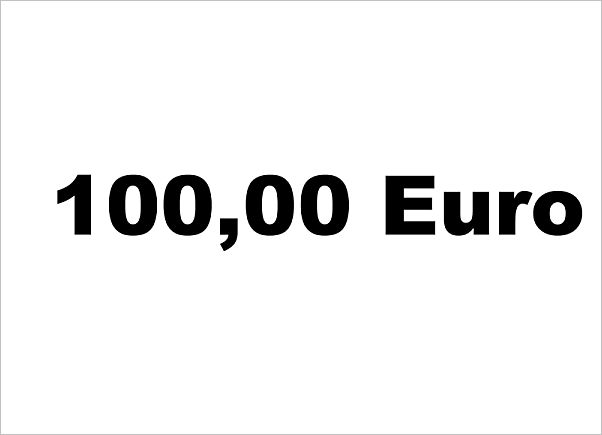 Notenbild für 9901023159991 - Gutschein 100,00 Euro
