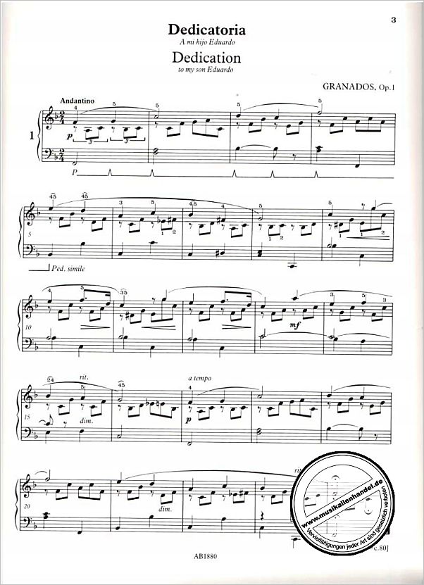 Notenbild für ABRSM 2832 - CUENTOS DE JUVENTUD OP 1